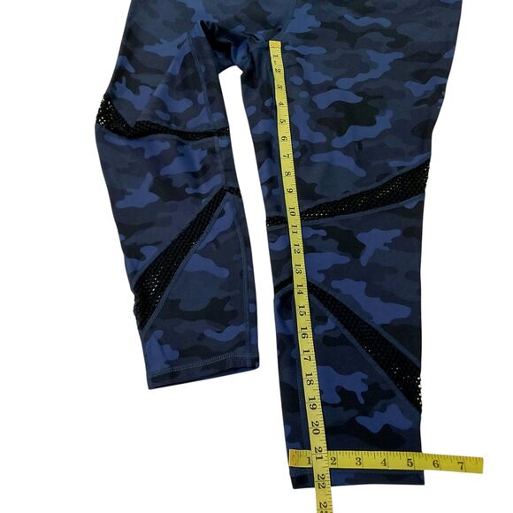 Torrid Active Leggings Womens 2 Navy Camo Mesh Breathable Athleisure Gym Workout - Picture 12 of 12